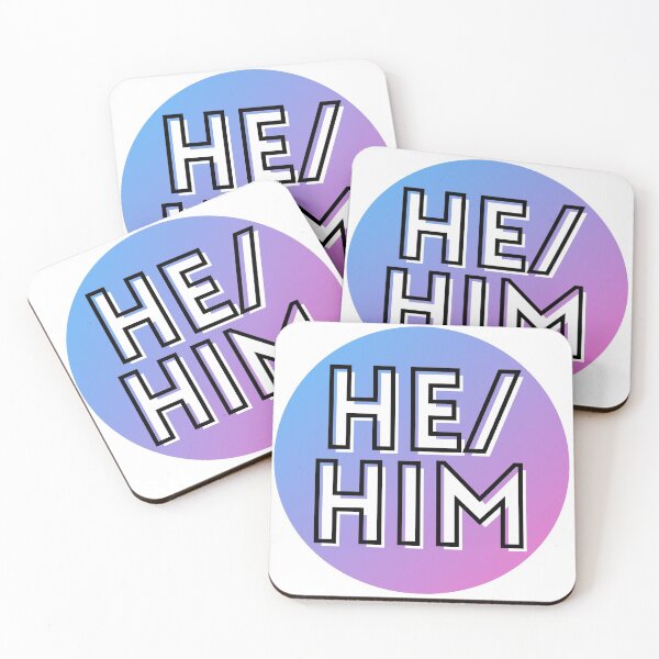 Item preview, He/Him Pronouns designed and sold by CJ Vanderbeek.
