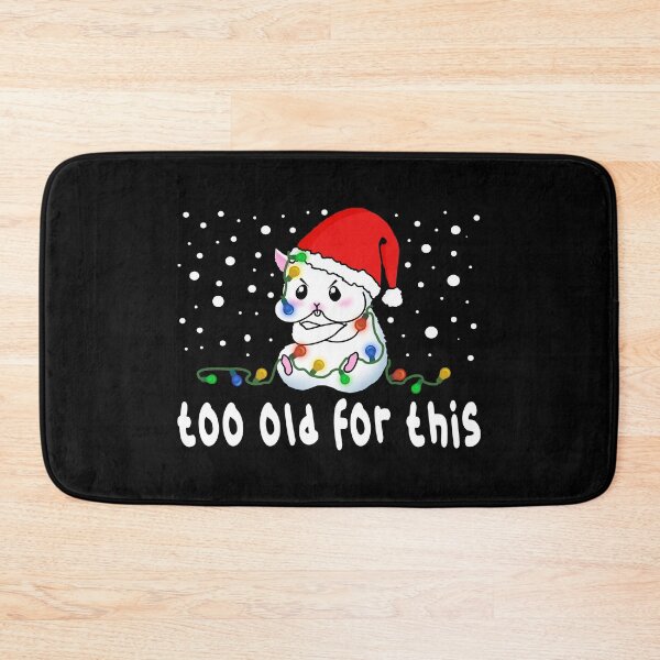 Item preview, Cute Hamster With Christmas Lights In The Snow Too Old For This designed and sold by Paulina Vanlife.