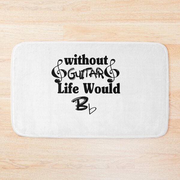 Item preview,  Without guitar Life Would Be Flat  designed and sold by HananDesign13.