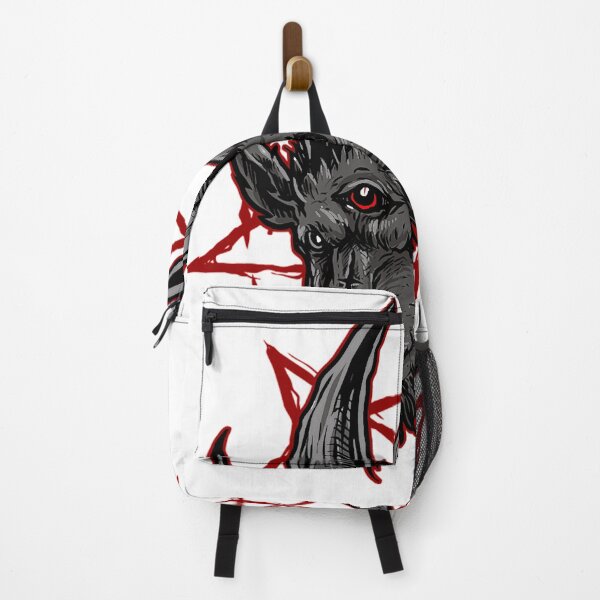 Item preview, Black Baphomet Goat Head over Red Pantagram designed and sold by Ataraxia  Apparel.