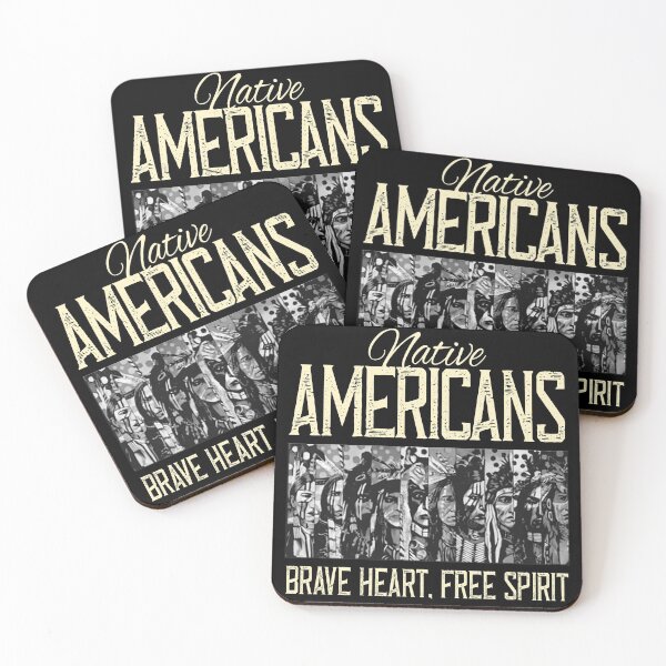 Item preview, NATIVE AMERICAN-BRAVE HEART.FREE SPIRIT designed and sold by nativeStor.