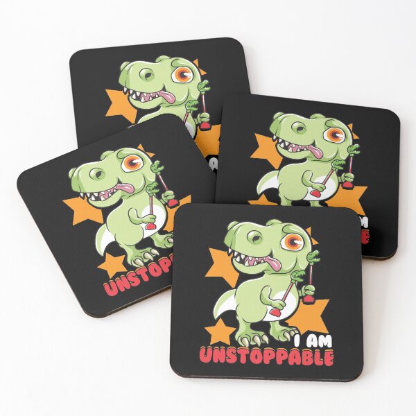 Item preview, Cute & Funny I Am Unstoppable T-Rex Dinosaur Pun designed and sold by perfectpresents.