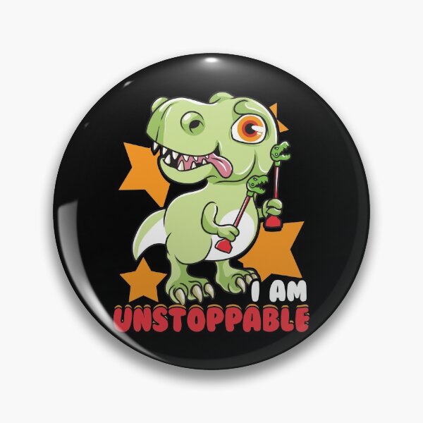 Item preview, Cute & Funny I Am Unstoppable T-Rex Dinosaur Pun designed and sold by perfectpresents.