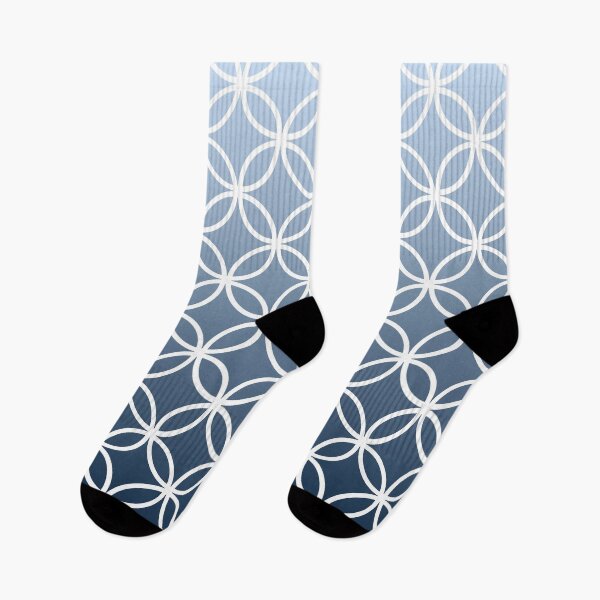 Item preview, Navy Ombre Lattice Circles designed and sold by ImageNugget.