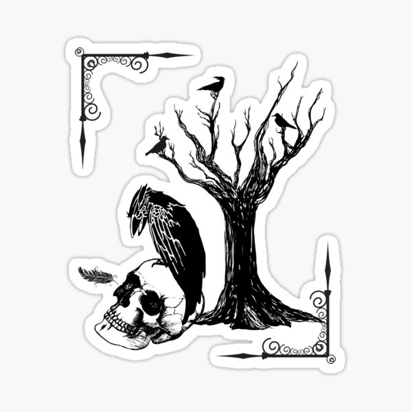 Item preview, The Raven's Skull designed and sold by AestheticAtire.