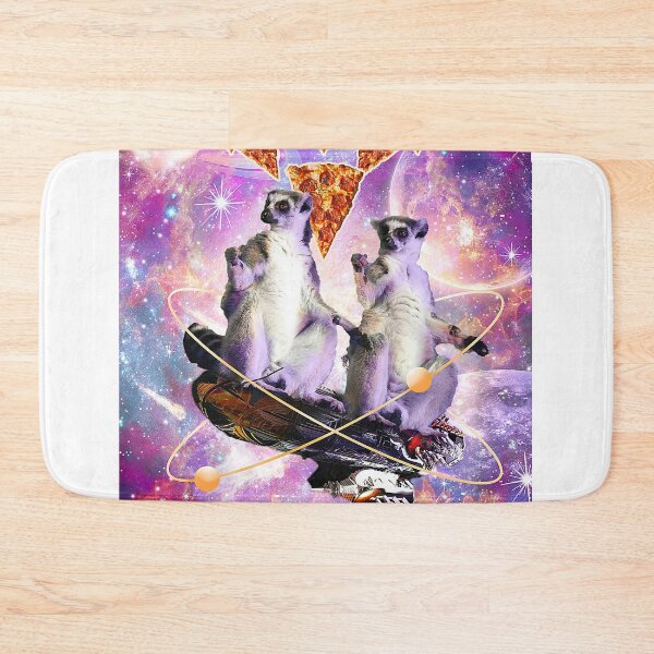 Item preview, Space Galaxy Lemur - Rave Lemurs With Pizza designed and sold by SkylerJHill.