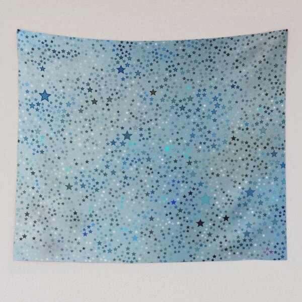 Item preview, Colorama glitter stars blue version designed and sold by Joie-et-Poesie.