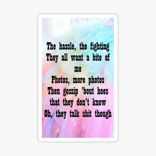 lunchbox-friends-lyrics-sticker-for-sale-by-americaspsycho-redbubble