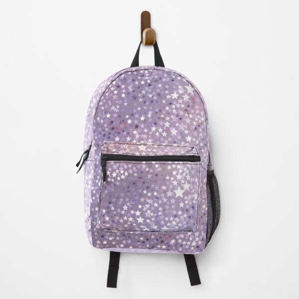 Item preview, Colorama glitter stars white light mauve version designed and sold by Joie-et-Poesie.