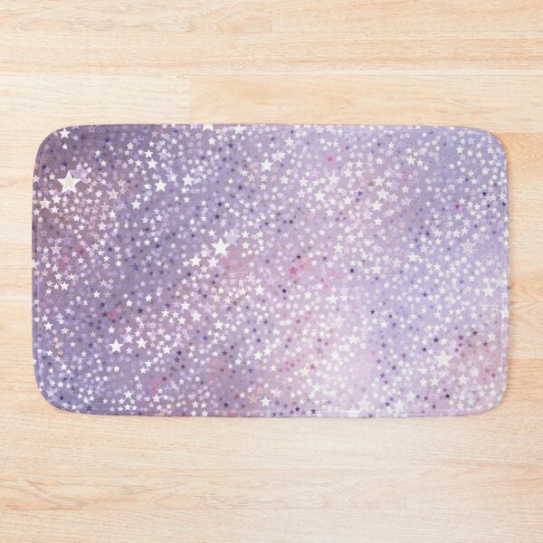 Item preview, Colorama glitter stars white light mauve version designed and sold by Joie-et-Poesie.