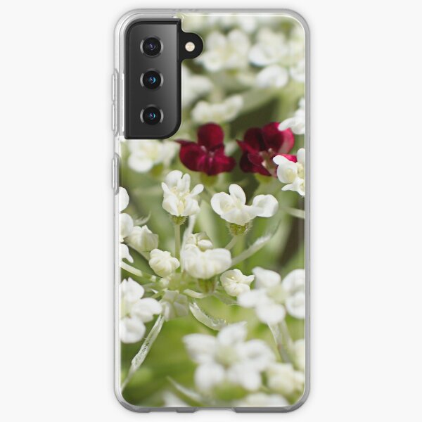 Queen Anne's Lace Flower Close Up Samsung Galaxy Soft Case