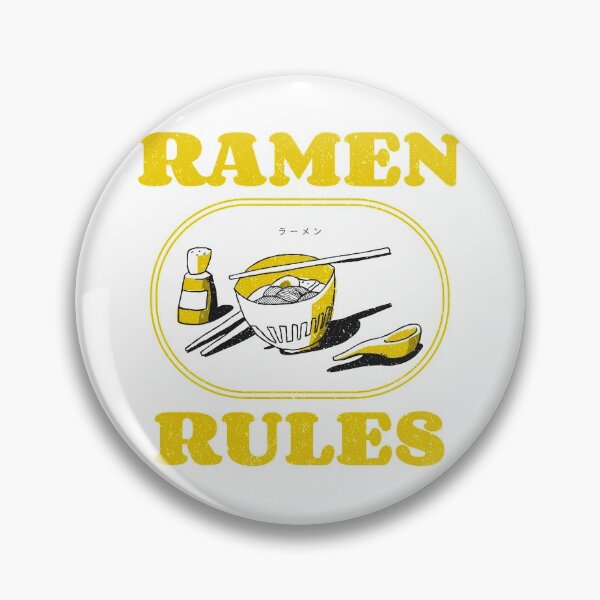 Item preview, Ramen Rules Noodles Chopsticks Yellow White designed and sold by Sunny Collections.