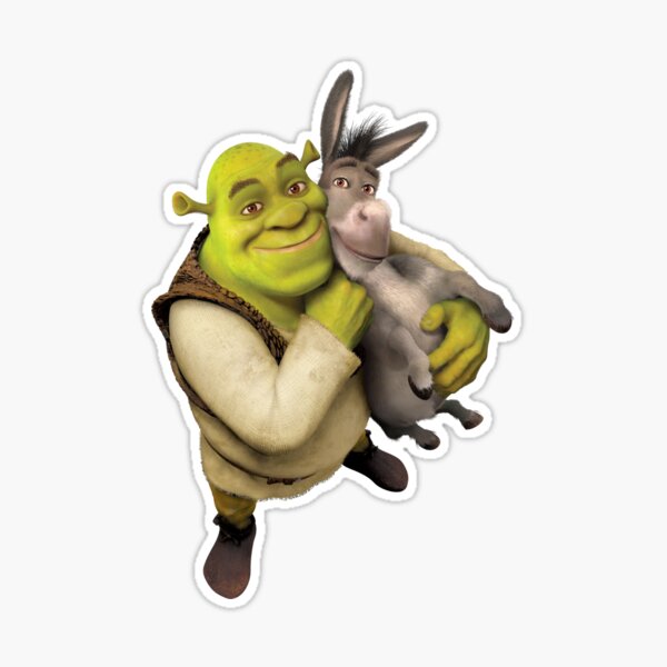 Funny Shrek Green M&M Waterproof Sticker 