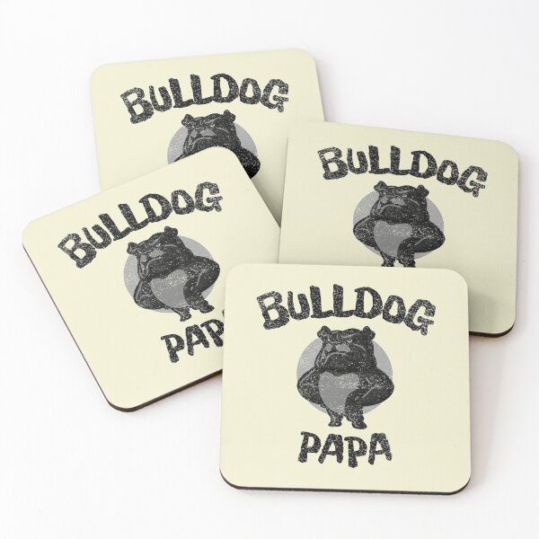 Item preview, Cute Bulldog Puppy Papa Black designed and sold by Mustard Prophet.