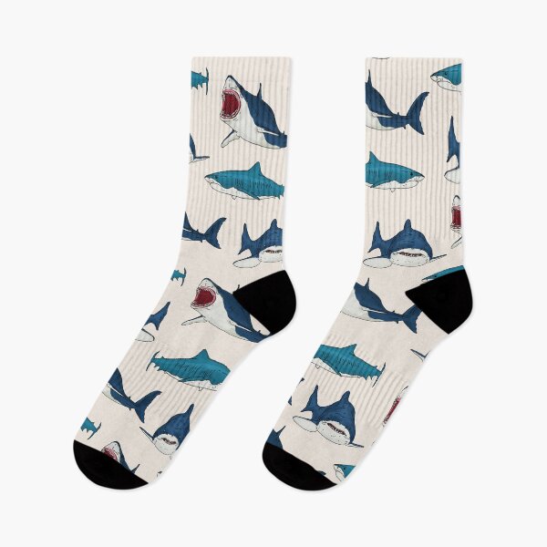 Item preview, Shark Art Pattern designed and sold by okpinsArtDesign.