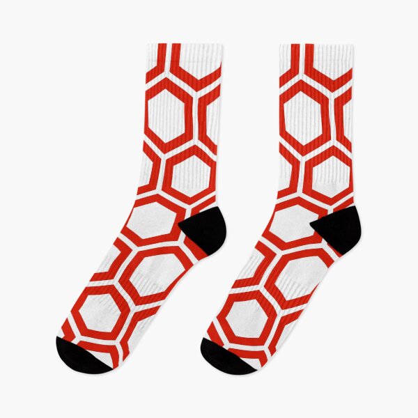 Item preview, Red honeycomb pattern on white background designed and sold by ImageNugget.
