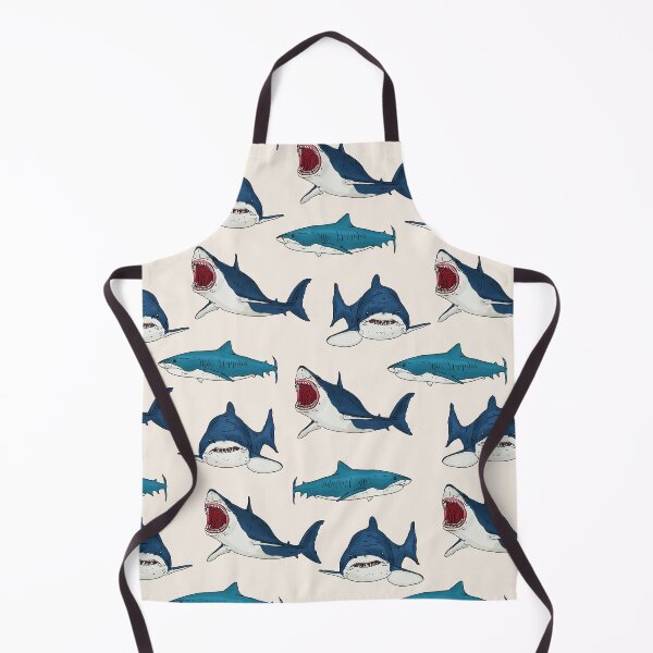 Item preview, Shark Art Pattern designed and sold by okpinsArtDesign.
