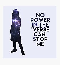 River Tam - No Power in the 'Verse Photographic Print