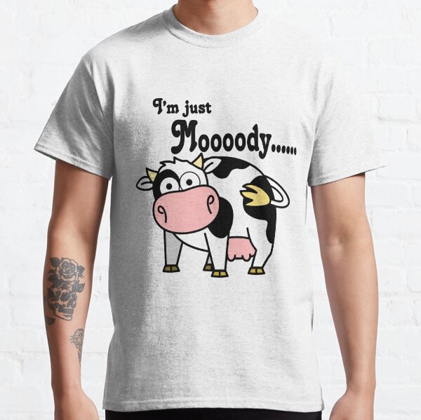 moody cow t shirt