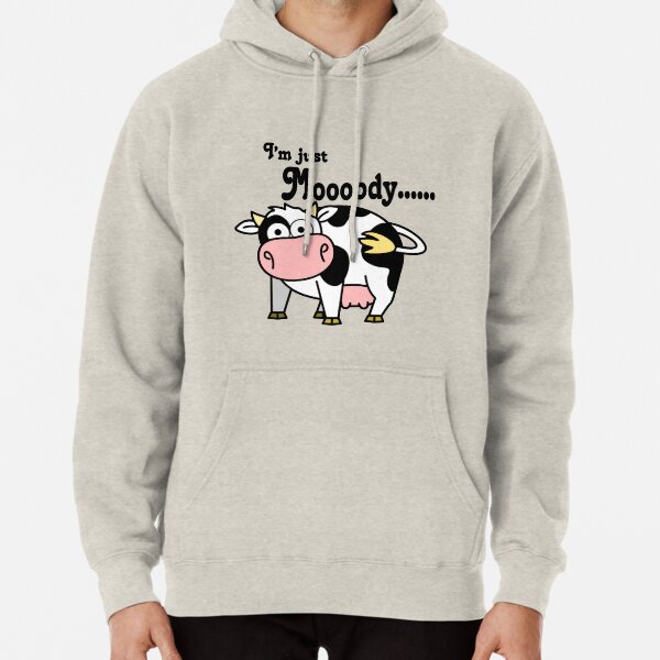 moody hoodie cow