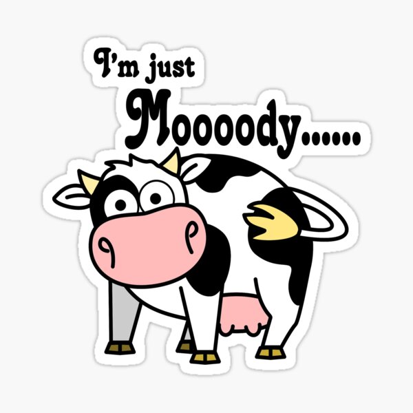 California Cow Pattern Sticker – Big Moods