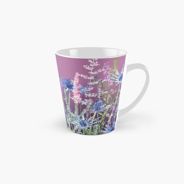 Flower Meadow - Sea Holly, Veronica Flowers & Grasses Tall Mug