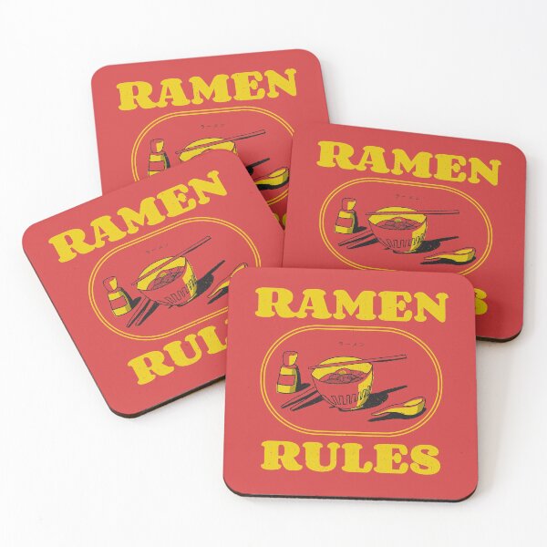 Item preview, Ramen Rules Noodles Chopsticks Yellow Red designed and sold by Sunny Collections.
