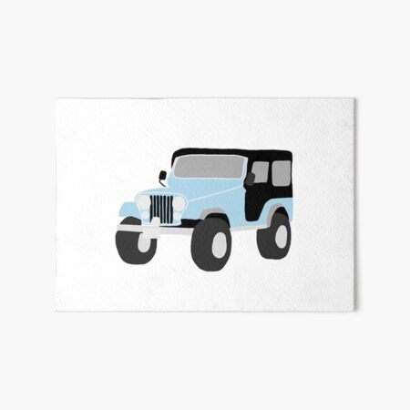 Stiles Stilinski Jeep Art Board Print By Amalieedits Redbubble