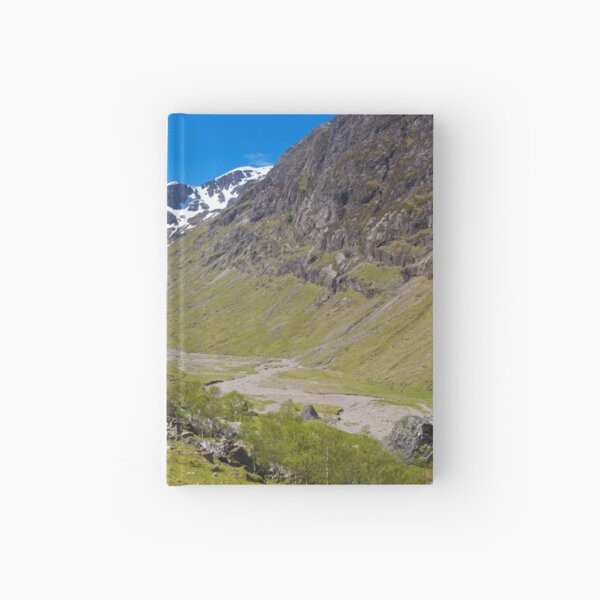 The "Hidden Glen" in Glencoe, Scotland. Hardcover Journal