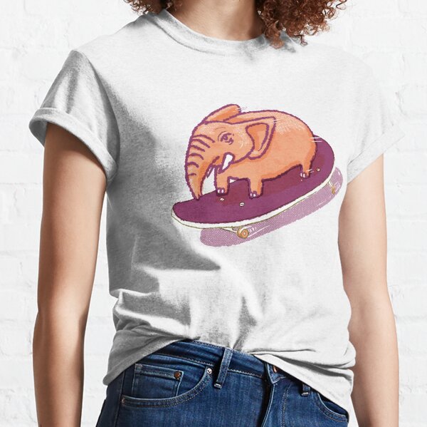 Elephant Skateboard Classic T-Shirt