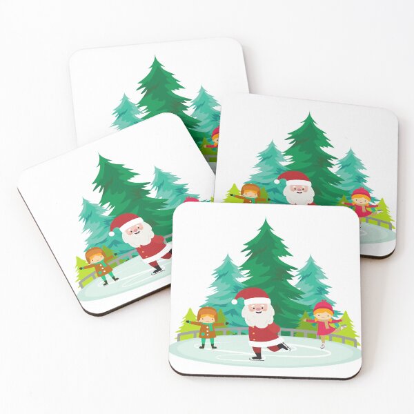 Item preview, Santa at the Ice Skating Rink designed and sold by Kirsten Uecker.