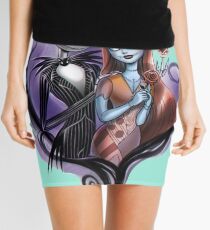 Romantic Jack Skellington and Sally Mini Skirt
