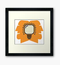 creative idea concept Framed Print