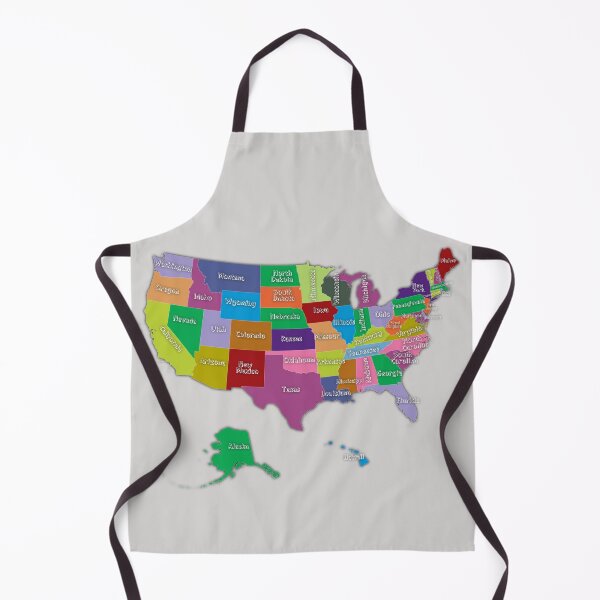 Item preview, Colorful Map of the United States of America with states names designed and sold by mashmosh.