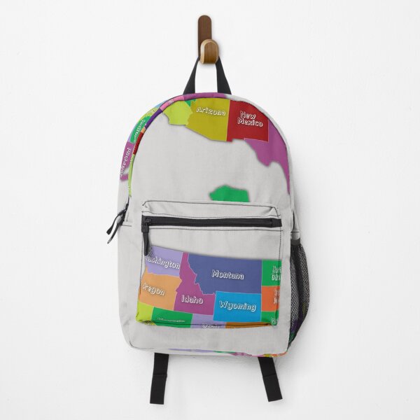 Item preview, Colorful Map of the United States of America with states names designed and sold by mashmosh.