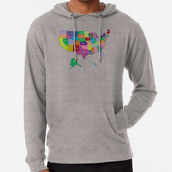World map print sales kangaroo pocket hoodie