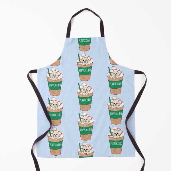 Item preview, Puppuccino - cute puppy coffee pun designed and sold by Artbyacat.
