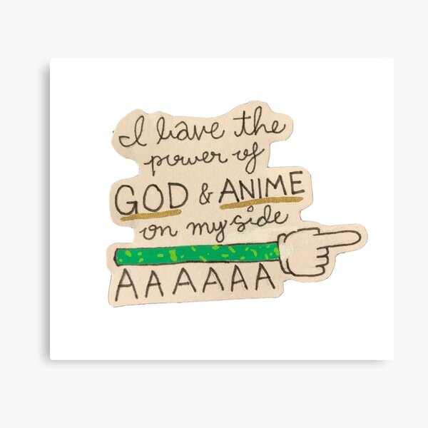 Power Of God And Anime Vine Canvas Prints | Redbubble