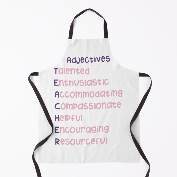 Item preview, Teacher Adjectives Pink and Purple designed and sold by Kirsten Uecker.