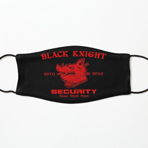 Black Knight Security (For Dark Shirts) Kids Mask