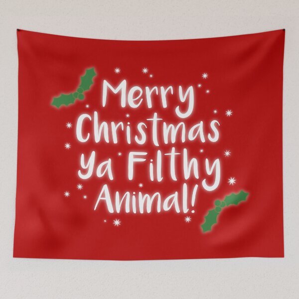Item preview, Merry Christmas Ya Filthy Animal  designed and sold by SimplyNewDesign.