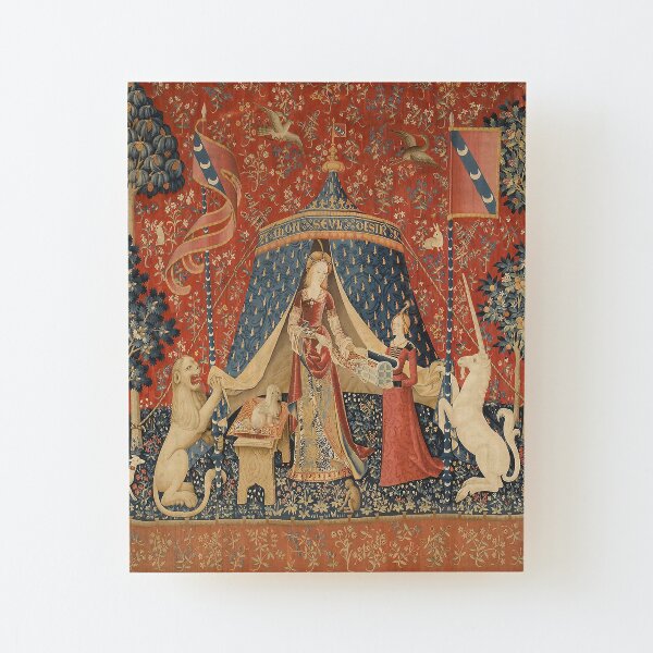 The Lady And The Unicorn Art Print Wood Mounted Print