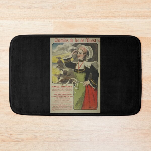 Item preview, retro classic Chemin de Fer de Ouest poster designed and sold by CorasPosters.