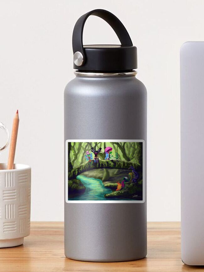 Thumbnail 1 of 3, Sticker, Four Fairies Forest designed and sold by RoldanArt.