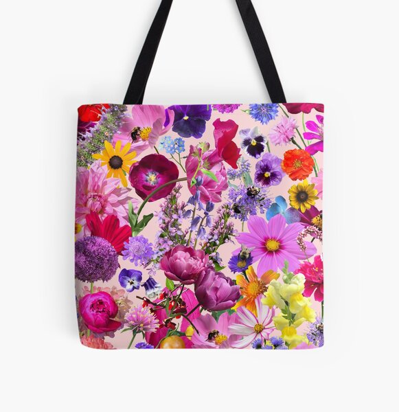 Dreaming up a Garden All Over Print Tote Bag