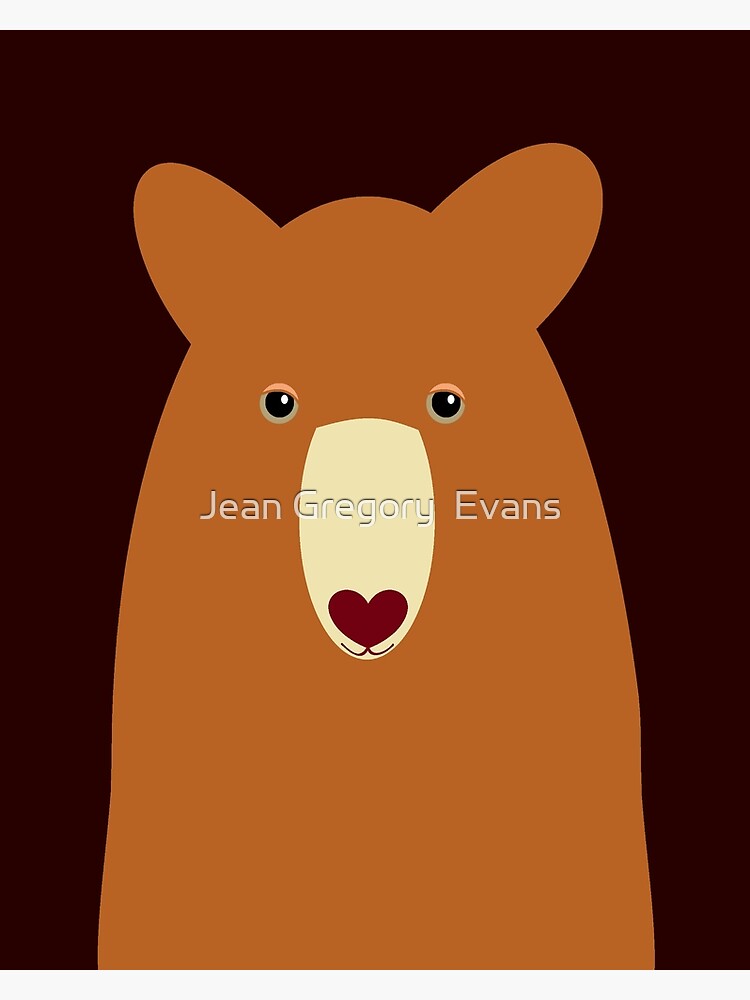 "CINNAMON BEAR PORTRAIT" Poster by jgevans Redbubble