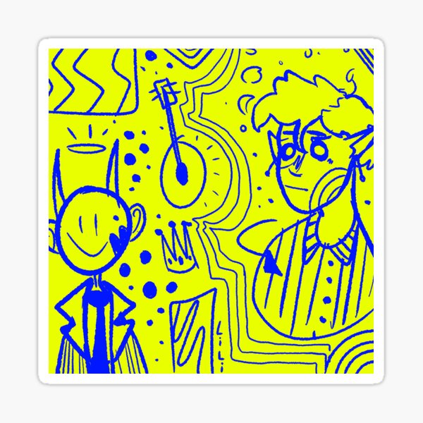 Demon King of Banjos! Sticker