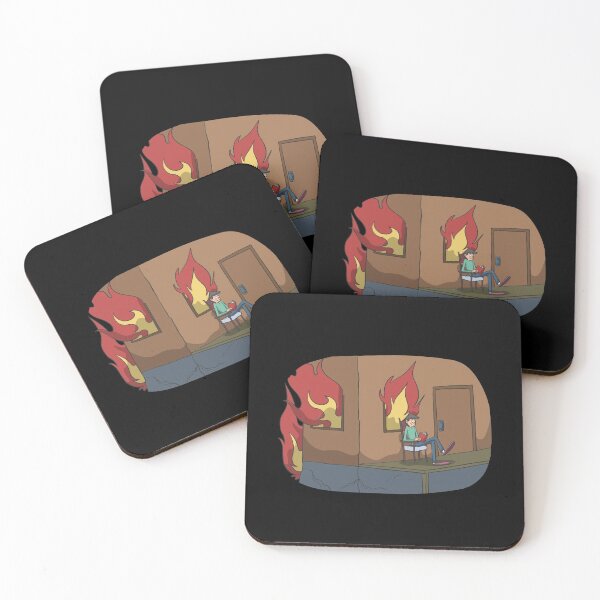 Item preview, Book reading while house is on fire designed and sold by Monkey Ful.