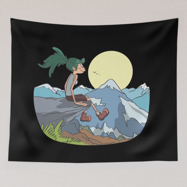 Item preview, Rest on rock while hiking in the mountains designed and sold by Monkey Ful.