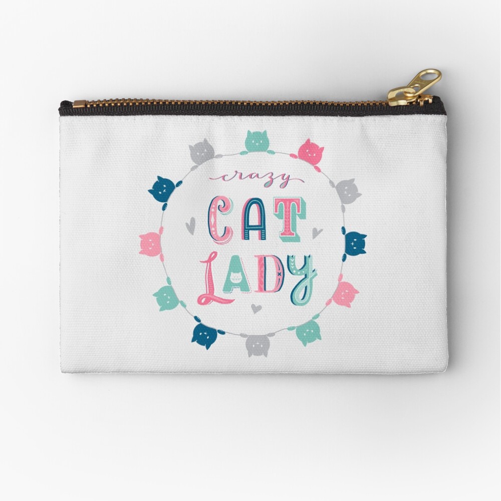 Crazy Cat Lady Zipper Pouch